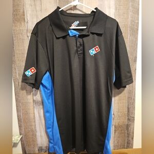 Dominos Pizza Retired Design Mens Work Polo Logo Uniform Dominos Gear XL
